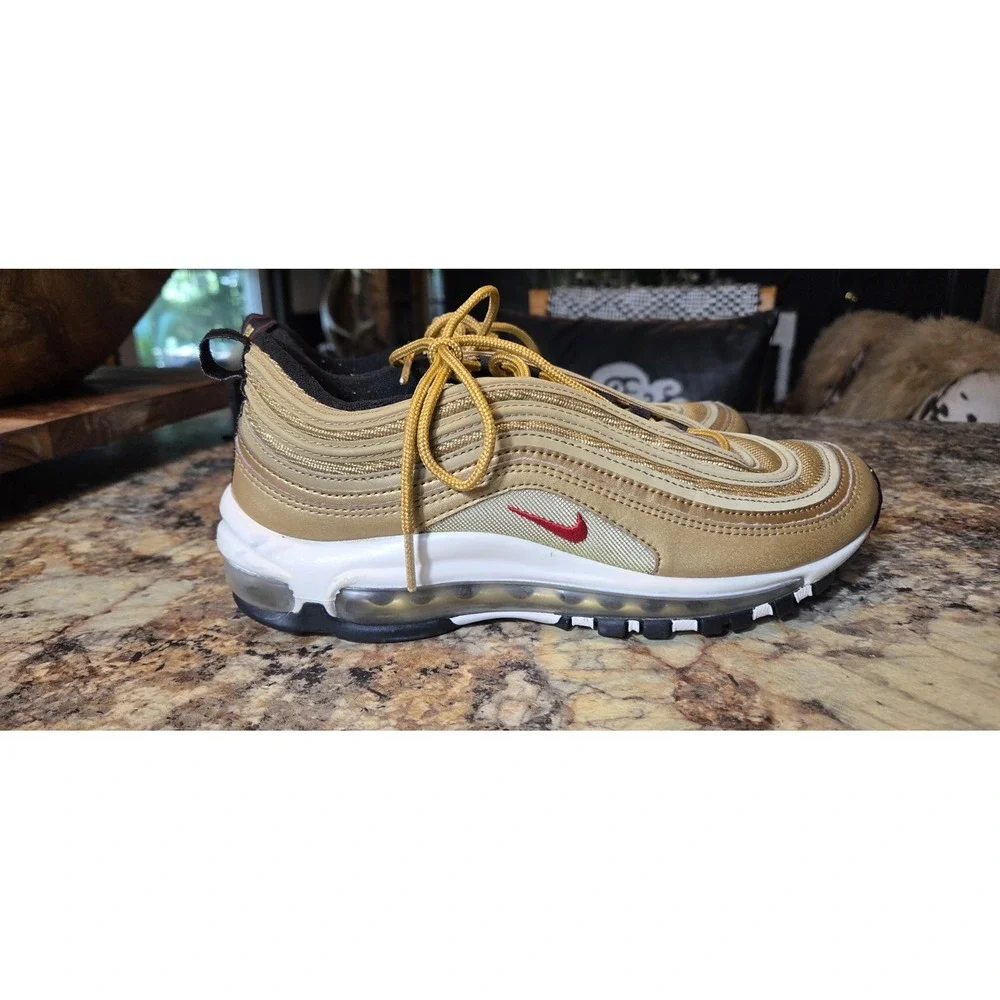 Nike Air Max 97 OG 918090700, 7y, Metallica Gold, Casual,  Back To School